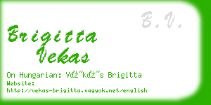 brigitta vekas business card